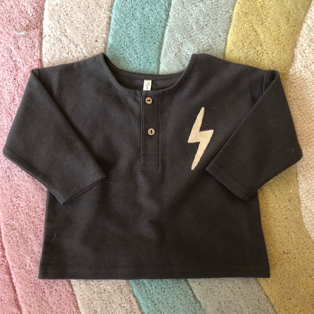 Rylee + Cru lightning bolt shirt 6-12m